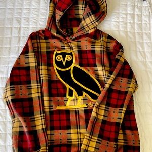 OVO Hoodie Flannel Drake Rare Sold Out Mens M Nike